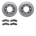 Dynamic Friction Co 7402-48032, Rotors-Drilled and Slotted-Silver with Ultimate Duty Performance Brake Pads, Zinc Coated 7402-48032